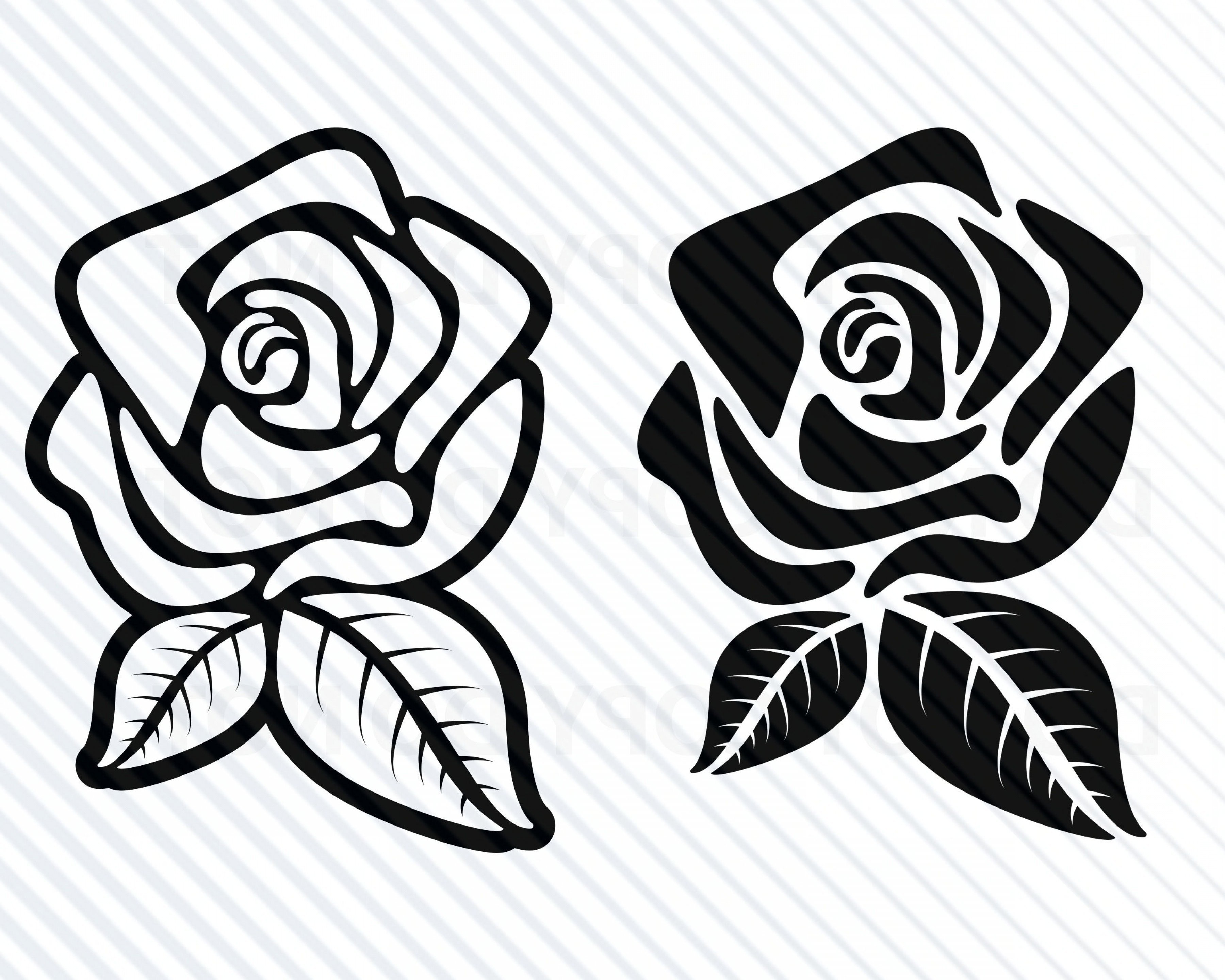 Стилизованное изображение розы