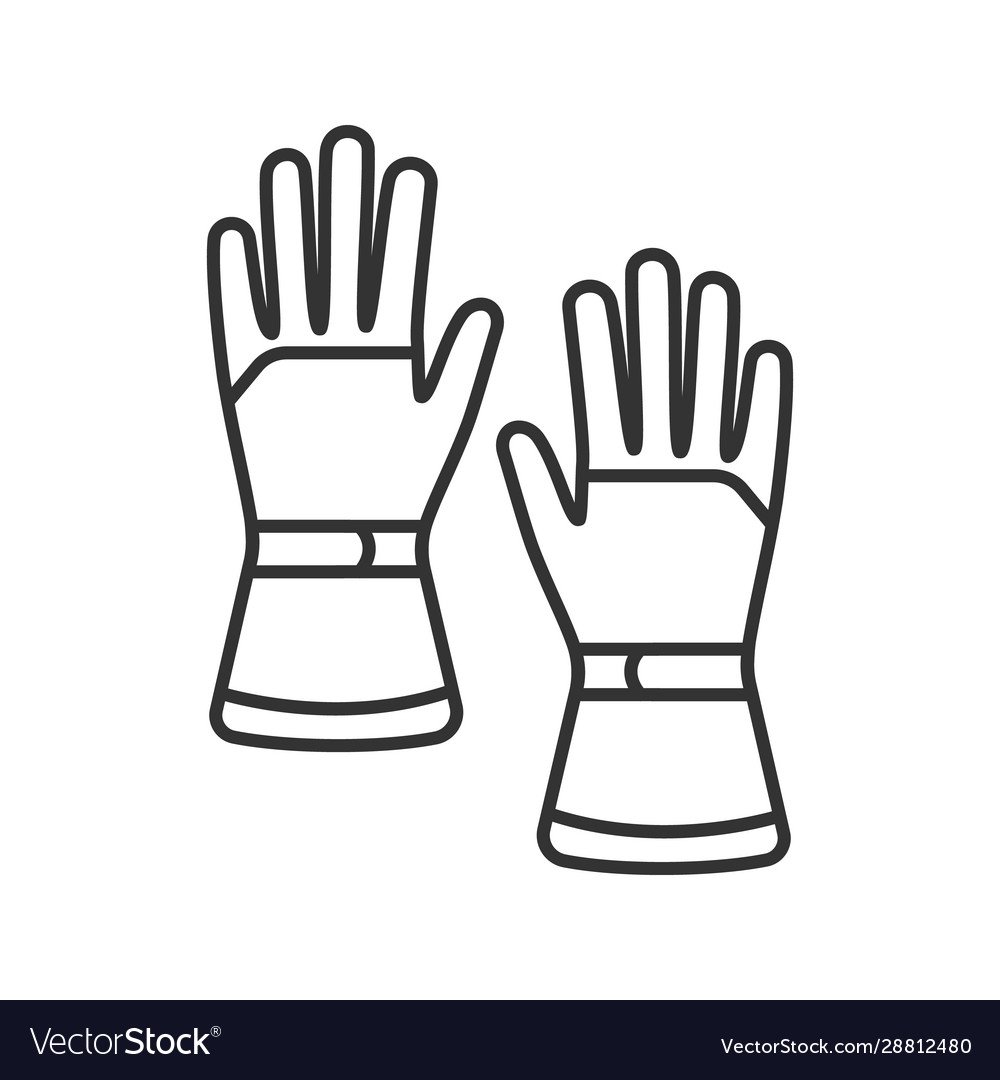 Контур варежки перчатки