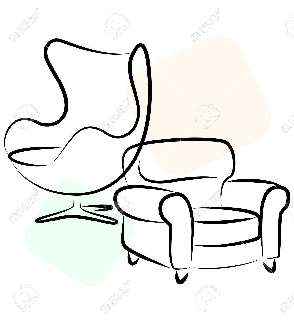 Кресло силуэт