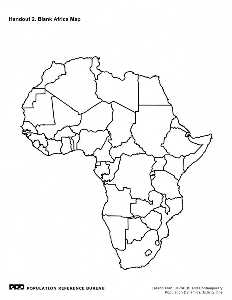 Карта схема Африки