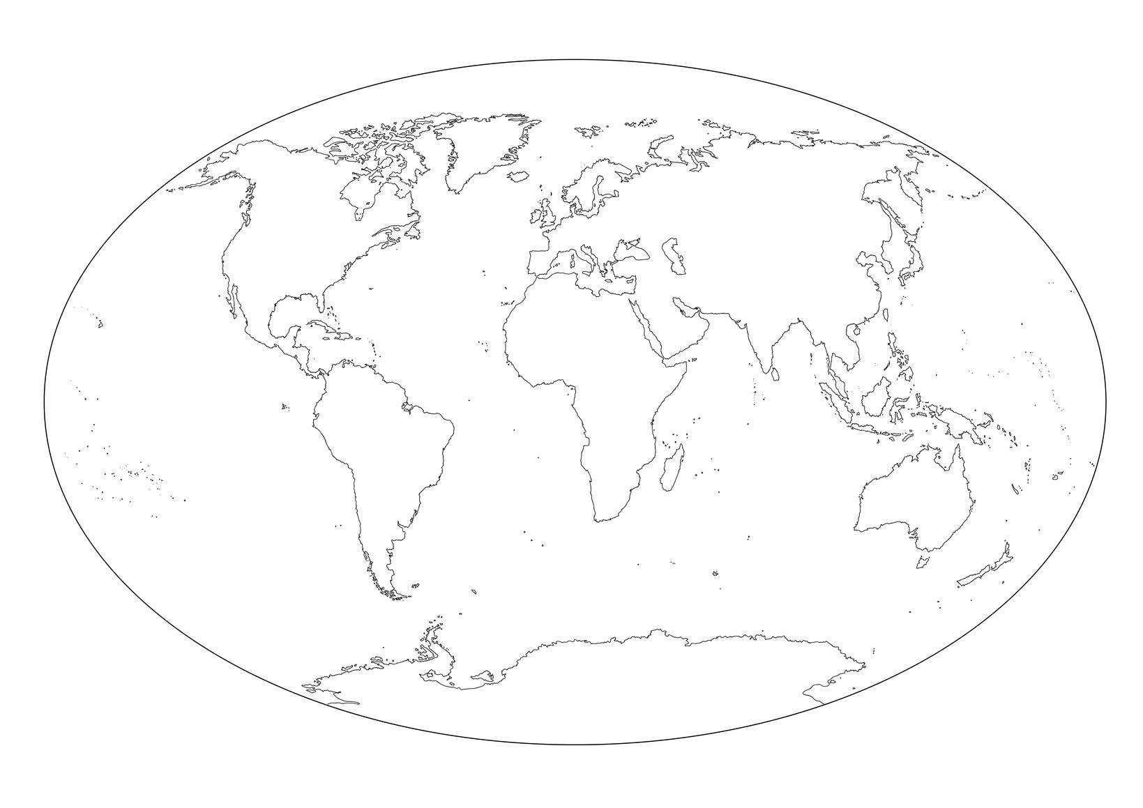 Карта континентов пустая