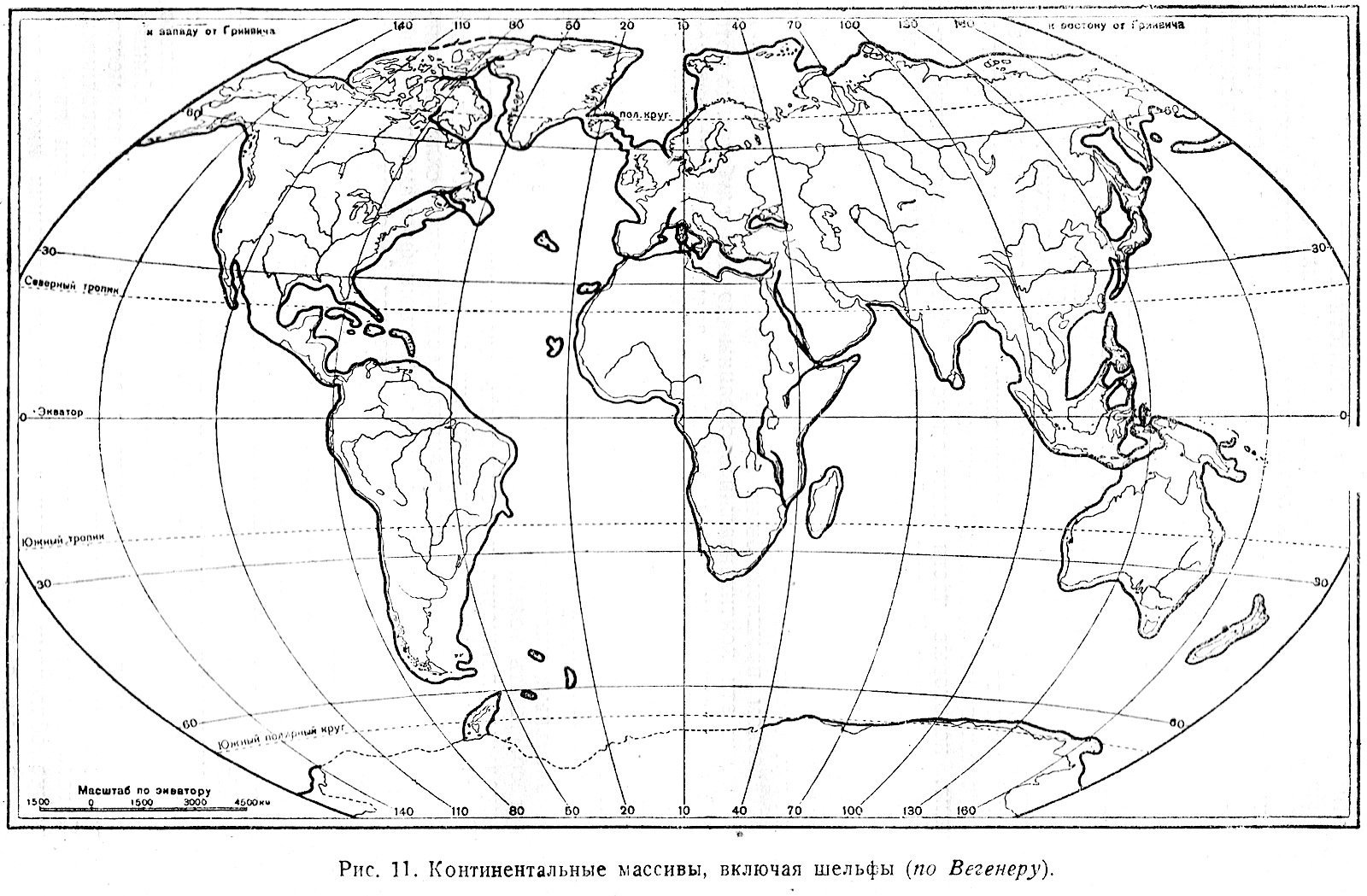 Контурная физическая карта мира для печати а4
