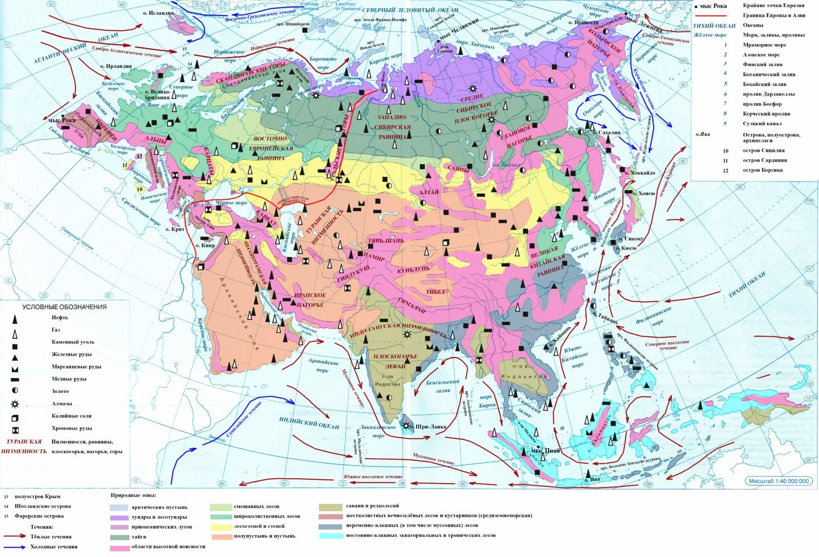 География 7 класс контурные карты Дрофа Евразия