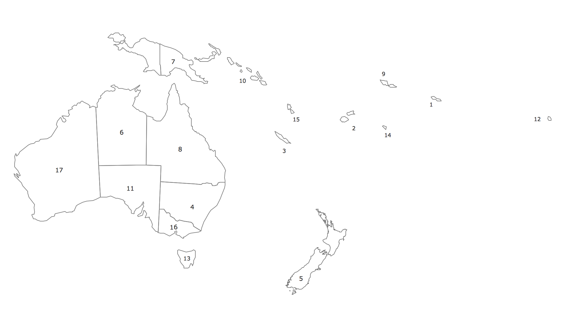 Австралия и Океания политическая карта контурная карта. Контурная карта Австралии и Океании. Политическая контурная карта Австралии для печати. Австралия и Океания контцр карта.
