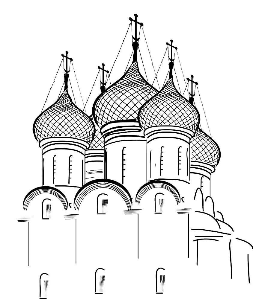 Успенский собор Ярославль чертежи