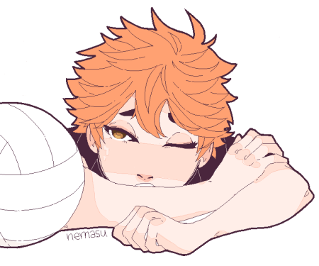 Хината шоё спит