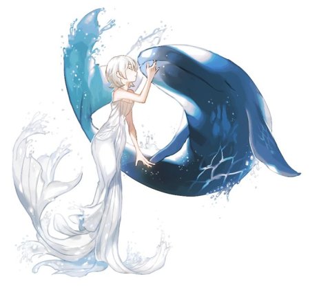 Рисунки аниме русалок