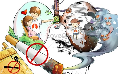 Мир без табачного дыма плакат