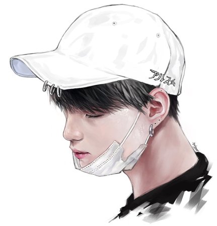 Сюга из BTS арт