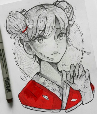 Стиль рисования скетч