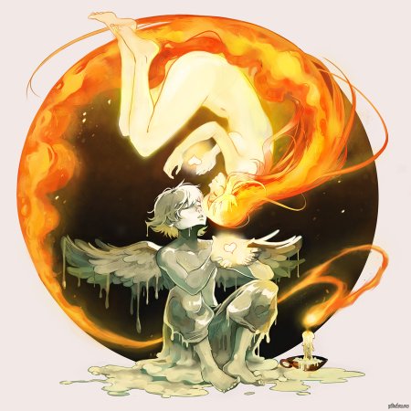 Ходячий замок Кальцифер хуманизация