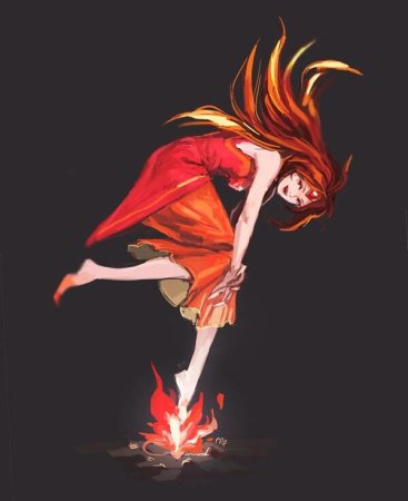 Маленькая девочка с огненными волосами