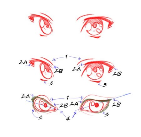 Анатомия глаза уроки рисования аниме