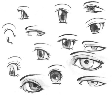 Уроки по рисованию аниме глаза
