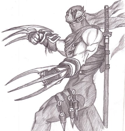 Аниме ниндзя для срисовки