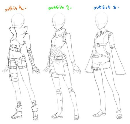 Рисунки аниме ниндзя