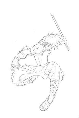 Раскраски аниме ниндзя