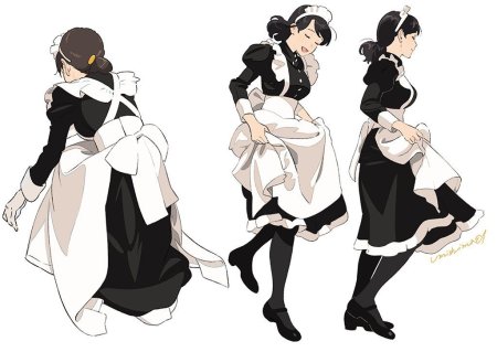 Горничная костюм аниме референс