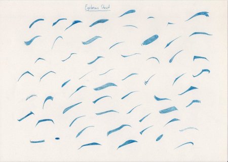 Референсы бровей аниме