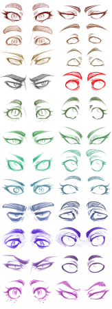 Рисовка глаз