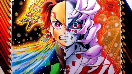 Порисовать аниме клинок рассекающий демонов