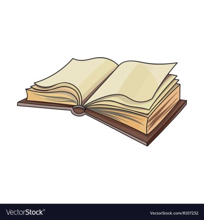 Книга лежит на белом фоне