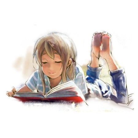 Аниме дети с книгой