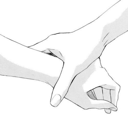 Держание за руки аниме