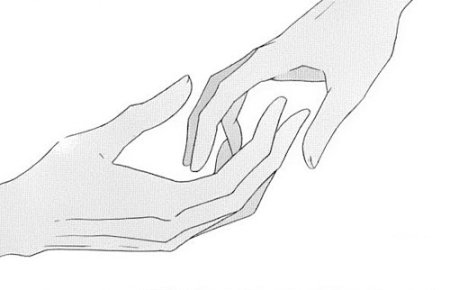 Прикосновение рук эскиз
