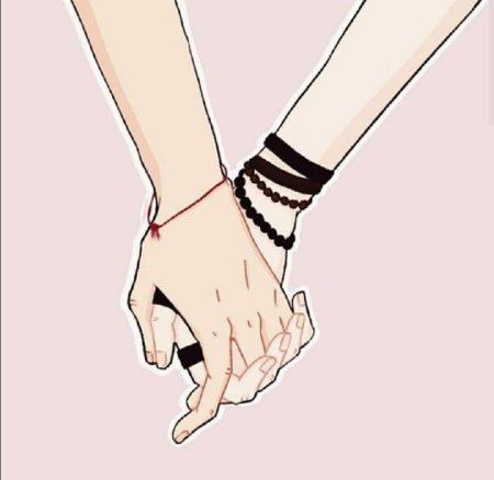 Держание за руки аниме