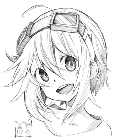 Аниме рисунки карандашом
