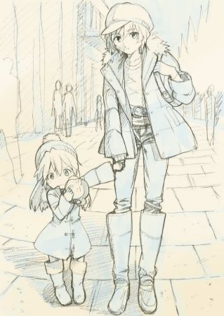 Мама и дочь в стиле аниме