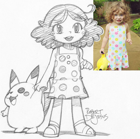 Стили рисования девочек для детей