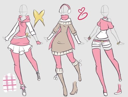 Рисунки одежды