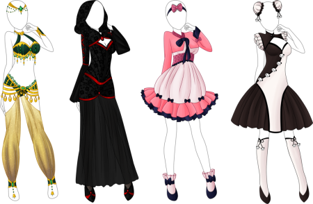Аниме костюмы