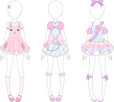 Красивая одежда для рисования