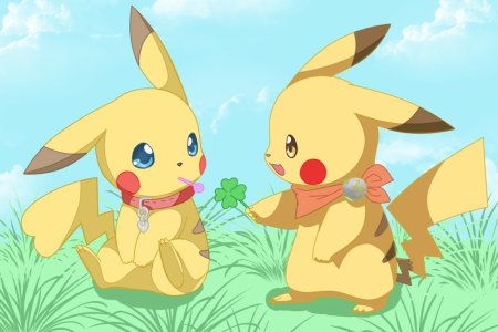 Пикачу девочка аниме покемон