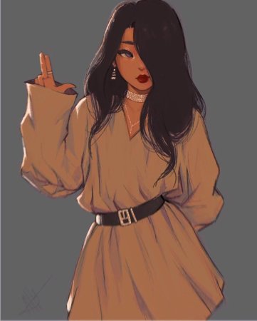 Нарисованные девочки Эстетика