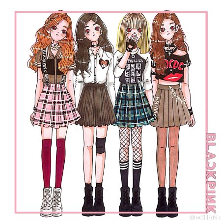 Блэк Пинк аниме