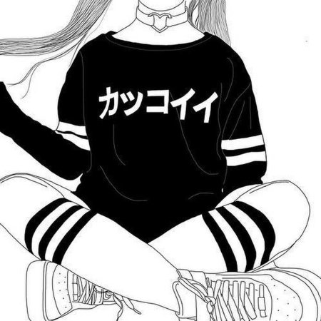 Срисовки девушек в толстовках