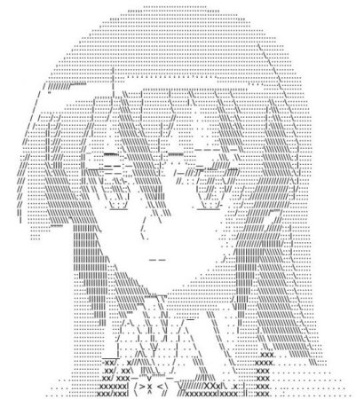 Рисунки символами аниме