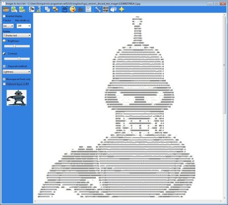 Рисунки символами и знаками