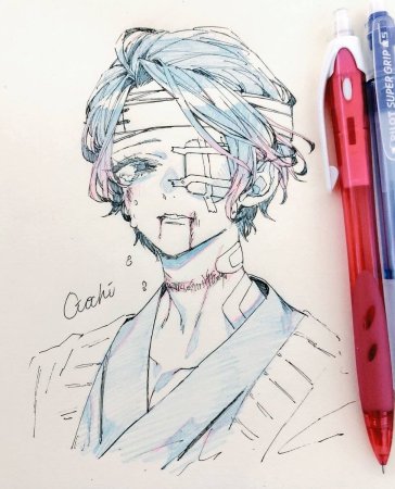 Рисунки для скетчбука аниме парни