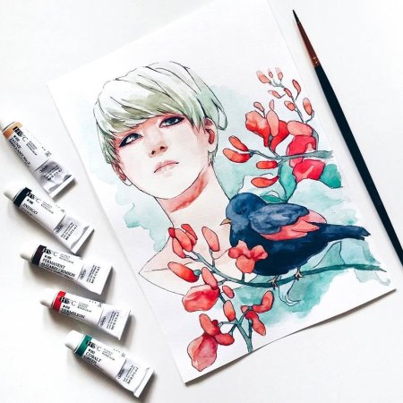 Скетчи БТС маркерами