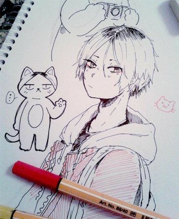 Скетчи аниме Кенма