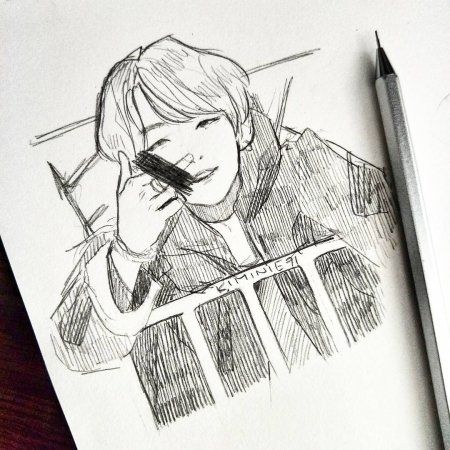 Скетчи БТС Юнги