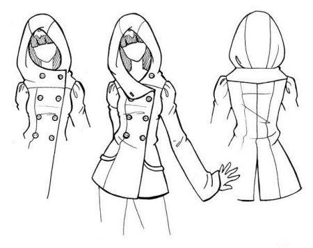 Капюшон скетч