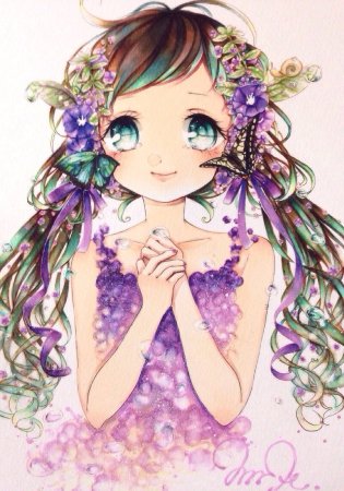 Аниме с разноцветными волосами