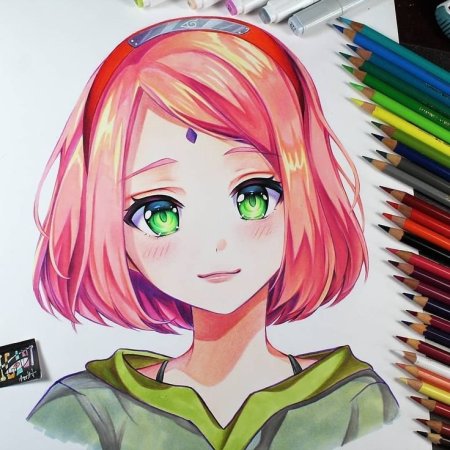 Аниме для рисования цветные