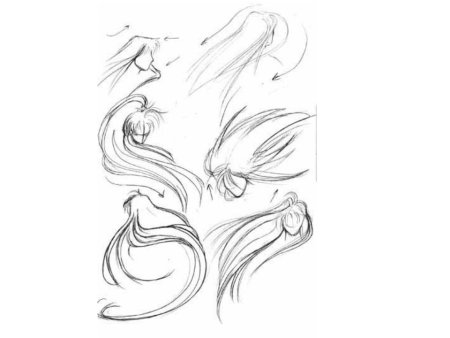 Нарисовать волосы